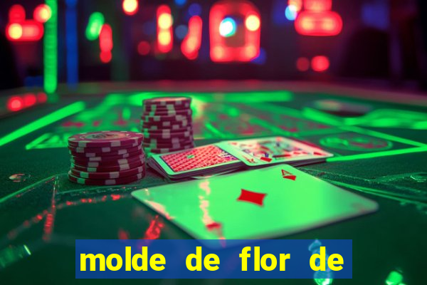 molde de flor de eva grande para imprimir